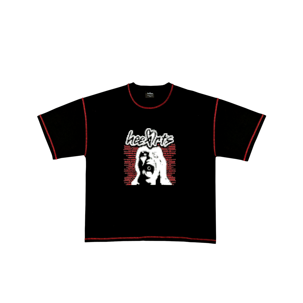 CONNECTION LOST T-SHIRT BLACK/RED